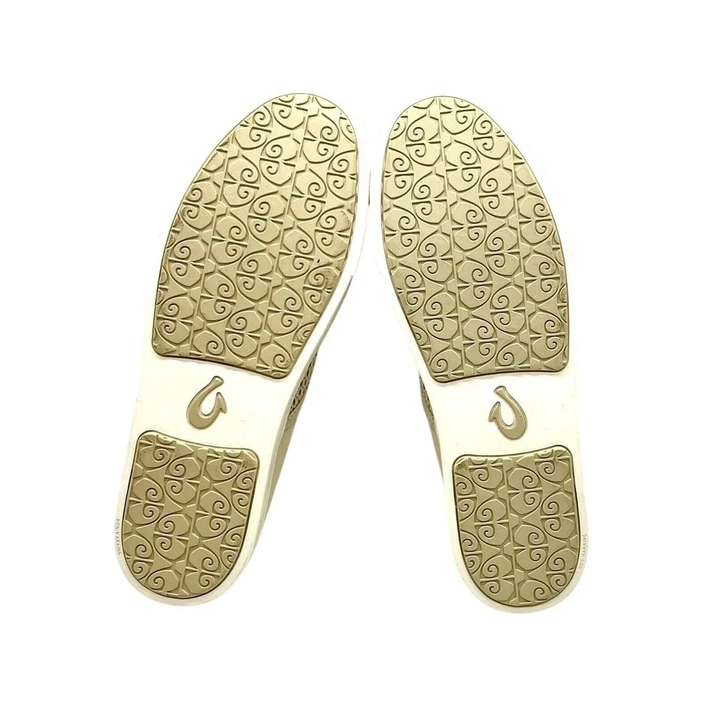 OluKai Pehuea Womens 11 Beige‎ Mesh Slip On Sneakers Drop-In Heel 20271-2020